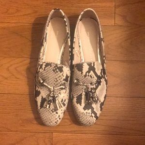 Snakeskin loafers